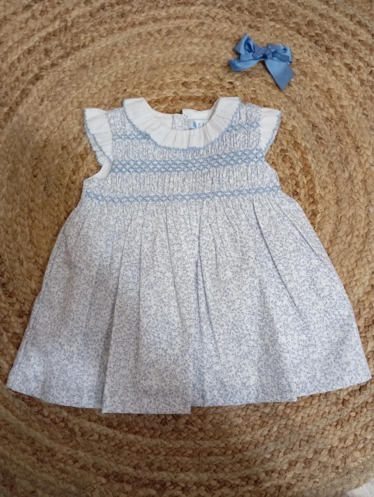 Vestido Bebe P. Smock Familia Casandra, marca infantil Sardón, primavera verano 25