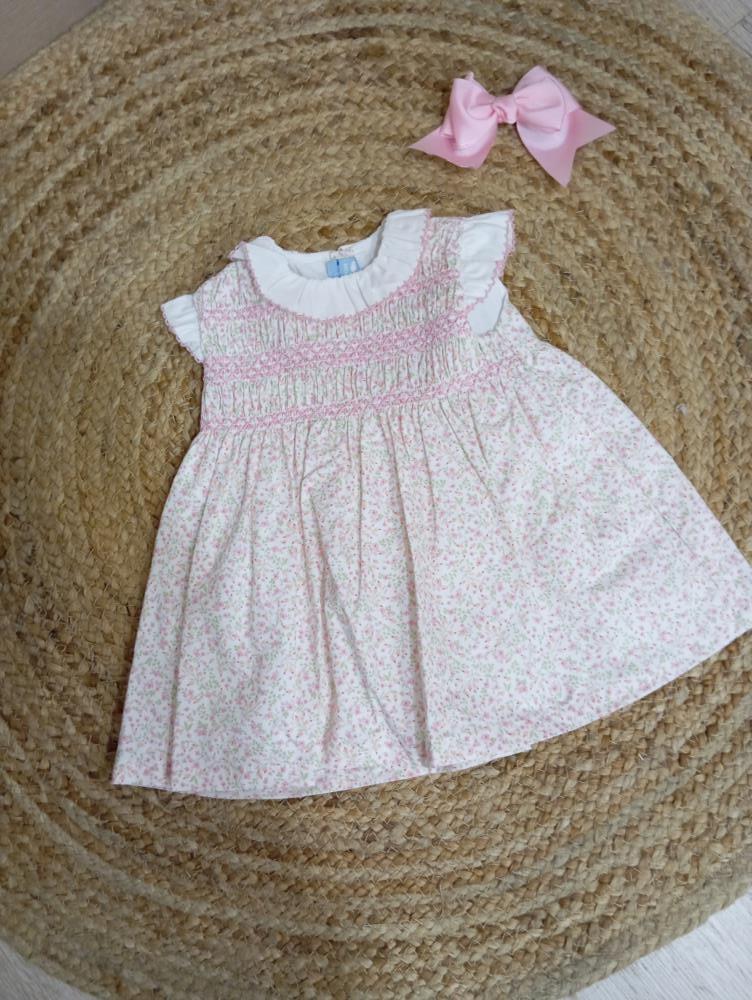 Vestido Bebe P. Smock Familia Candela, marca infantil Sardón, primavera verano 25