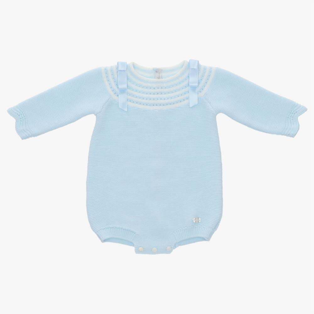 Pelele punto Unisex Boreal celeste bebe Martin Aranda Otoño Invierno