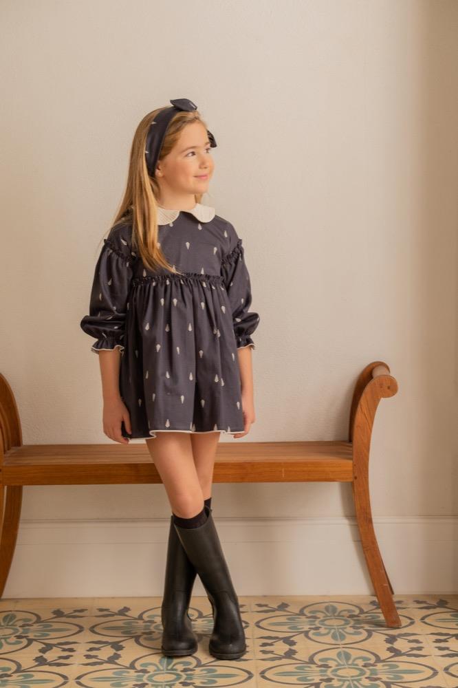 VESTIDO HOJAS Pilar Batanero otoño Invierno
