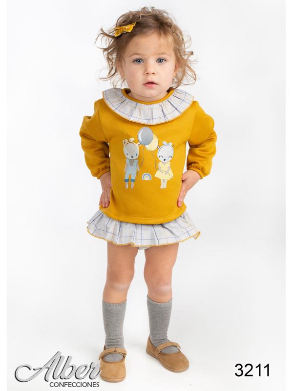 CONJUNTO BEBÉ NIÑA 3211 alber confecciones otoño invierno 23