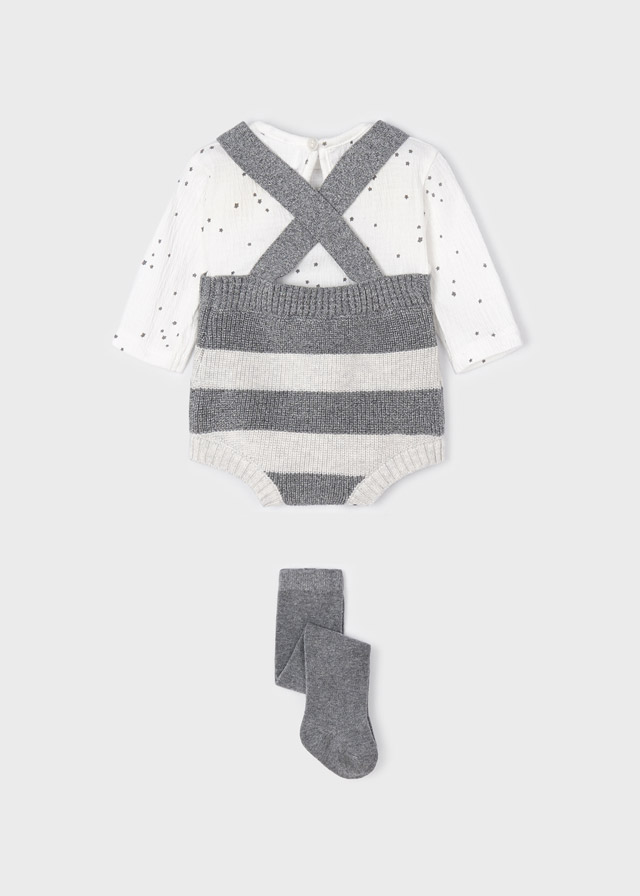 Conjunto peto de tricot para recién nacido ECOFRIENDS, titanio de  mayoral