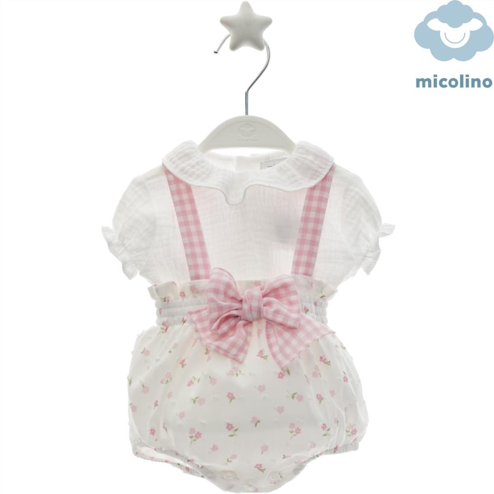 CONJUNTO MICOLINO 2 PIEZAS ART.1827 "Familia GISELLE", marca infantil Micolino primavera verano 25