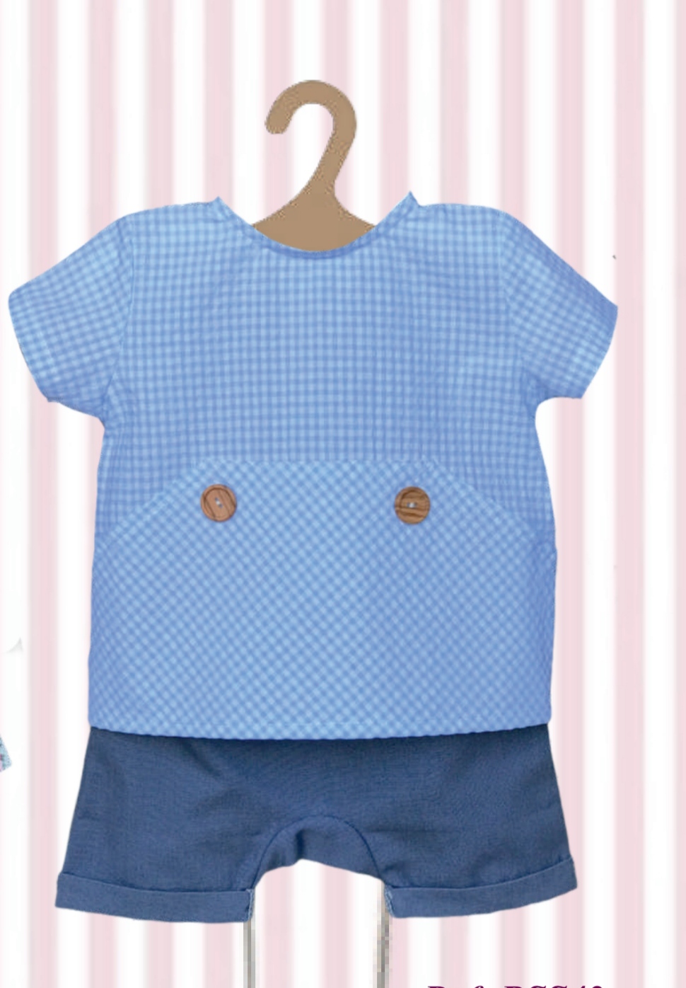 Ref: BSS43 Conjunto de Camisa +  Pantalón ( 2 Piezas) valentina bebes