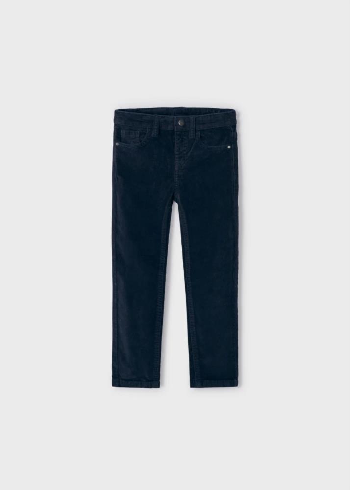 Pantalón pana slim fit Better Cotton azul marino de Mayoral  otoño invierno