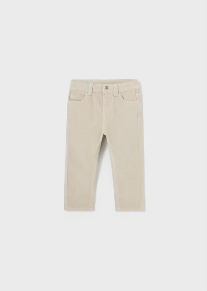 Pantalón pana Better Cotton bebé, cemento deMayoral otoño invierno