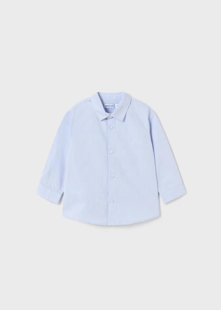 Camisa Better Cotton bebé, tipo oxfort azul  Mayoral, otoño invierno