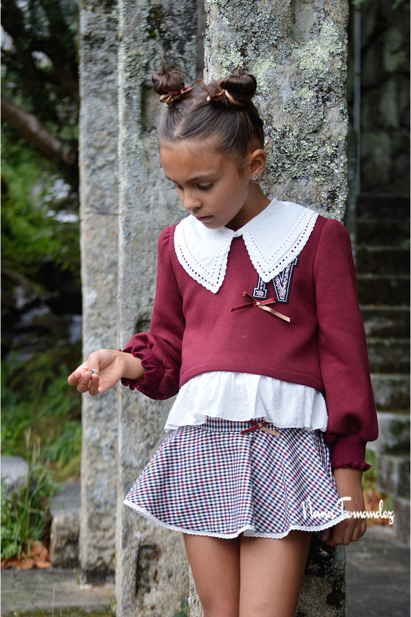 Bombacho + blusa venus pata de gallo noma fernadez