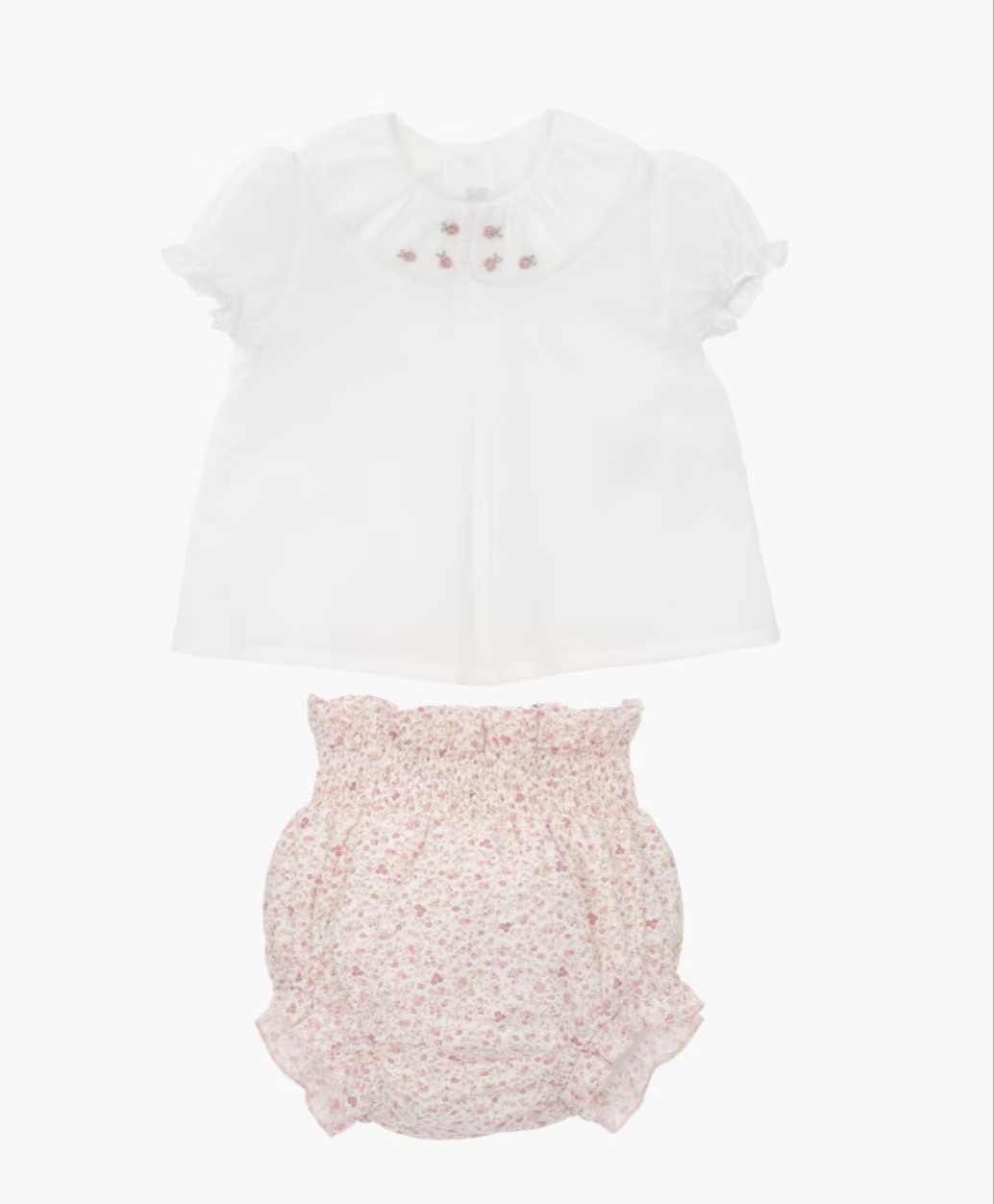Conjunto blusa y braga tela niña Flowerty de Martín Aranda