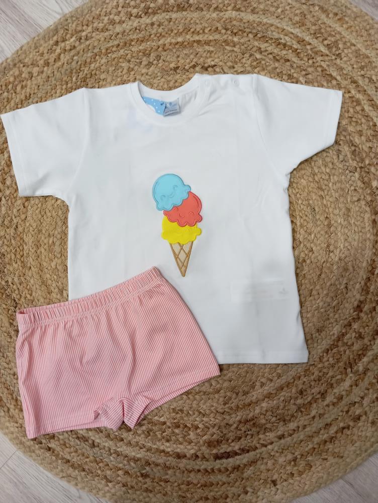 Conjunto camiseta boxer helado Sardón