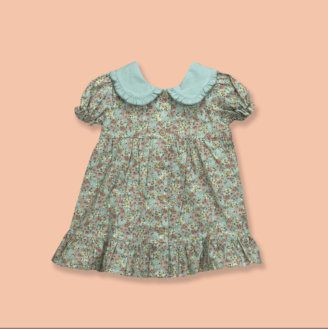 VESTIDO CUELLO BEBÉ CERES Babidu