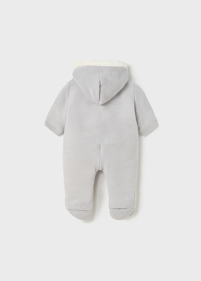 Buzo de tricot para recién nacido gris de mayoral
