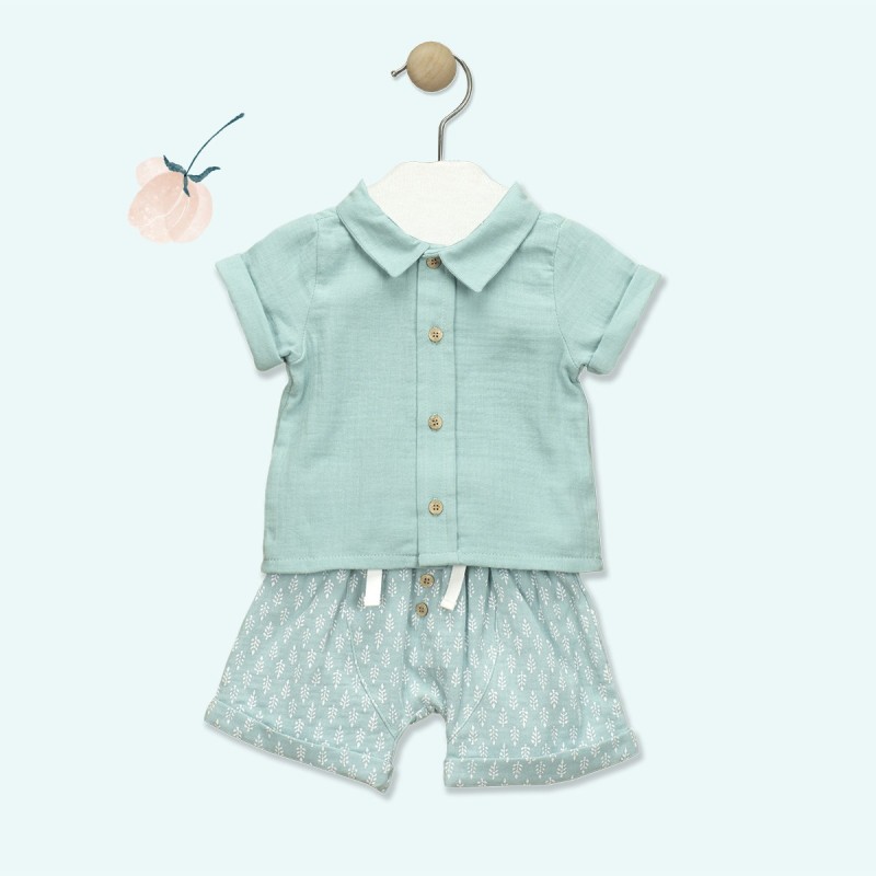 CONJUNTO CORTO + CAMISA CUELLO POLO FAUNO babidu
