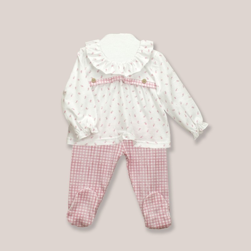 CONJUNTO POLAINA + CAMISETA CUELLO VOLANTE LEMONS