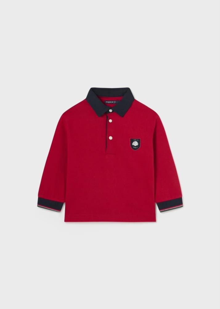 Polo m/l vestir rojo mayoral