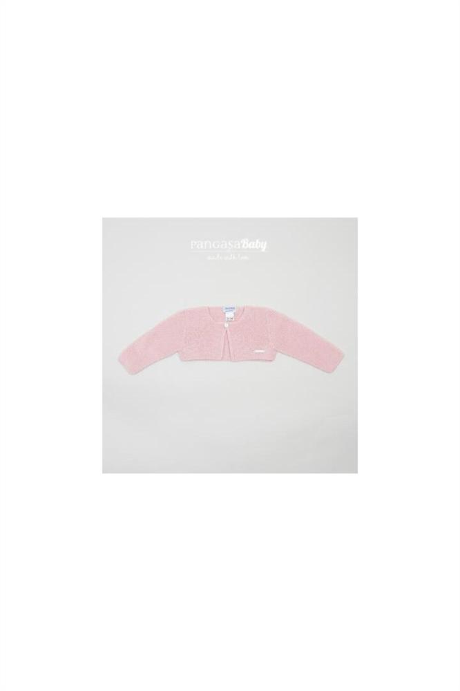 chaqueta corta rosa empolvado pangasa baby primavera verano 100% algodón