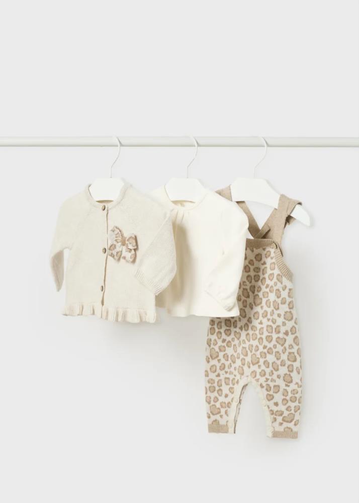 Conjunto 3 piezas tricot Better Cotton recién nacido mayoral