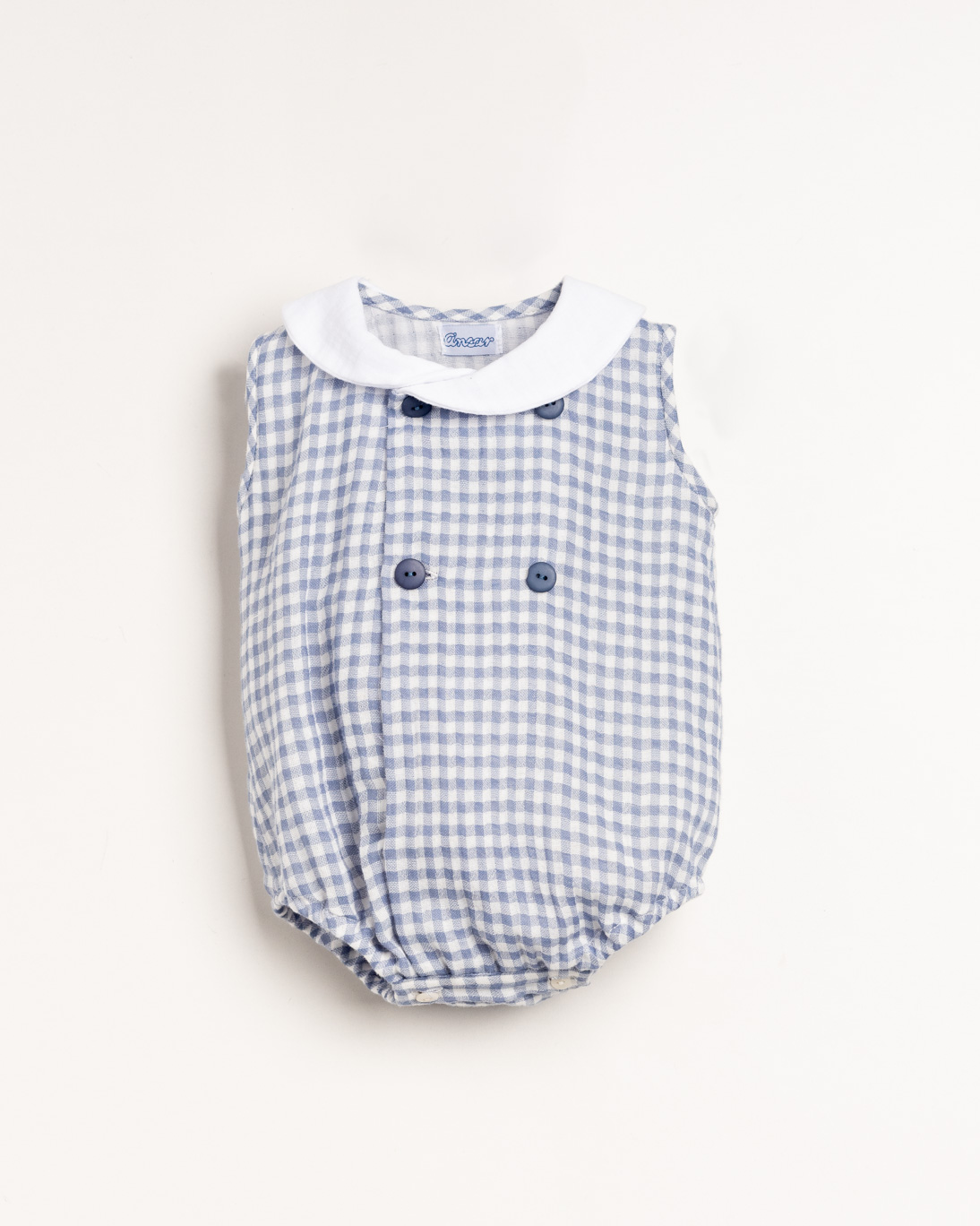 pelele vichy azul ancar