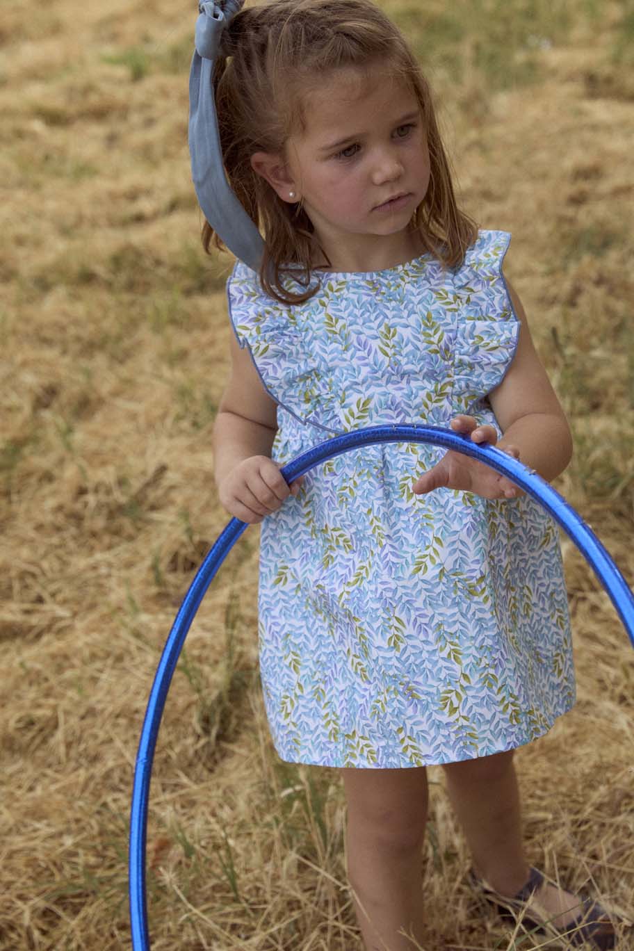 vestido ramas azules tirantes ancar